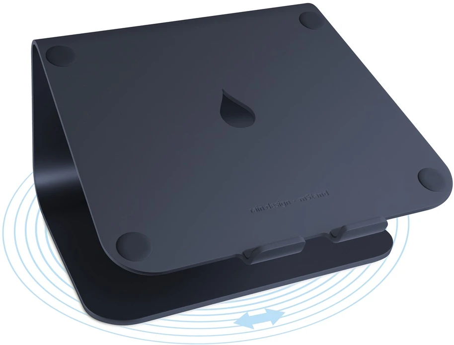 Carruzzo Rain Design MSTAND360 LAPTOP STAND WITH 360 Nešiojamojo kompiuterio stovas Juoda 38,1 cm (15″)