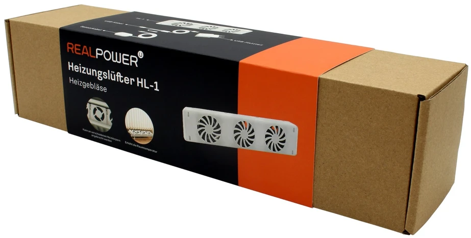 Carruzzo RealPower HL-1 Vidaus Balta Elektrinis šildytuvas-ventiliatorius