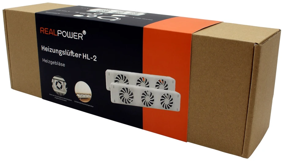 Carruzzo RealPower HL-2 Vidaus Balta Elektrinis šildytuvas-ventiliatorius