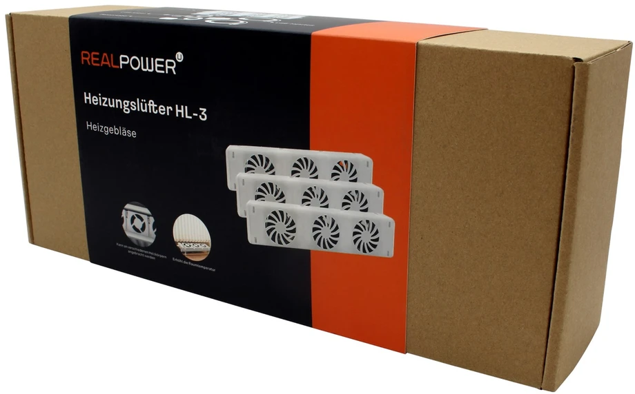 Carruzzo RealPower HL-3 Vidaus Balta Elektrinis šildytuvas-ventiliatorius