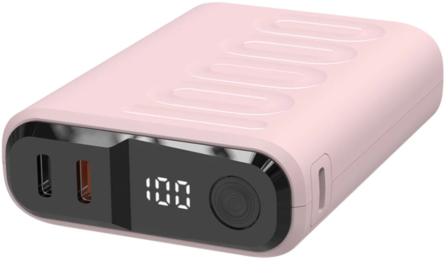 Carruzzo RealPower PB-10000C PD+ 10000 mAh Rožinė