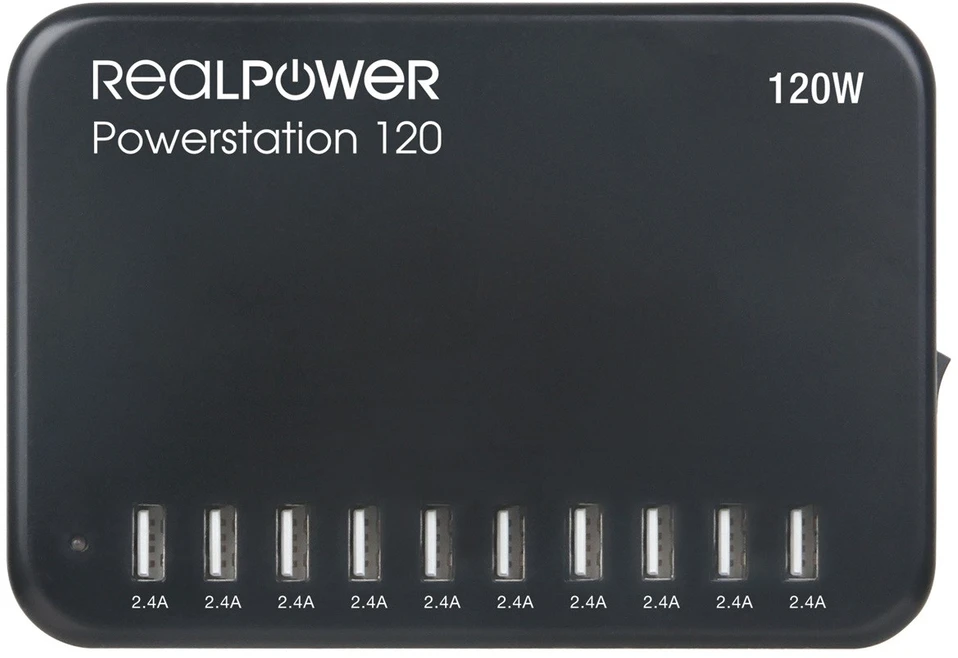 Carruzzo RealPower Power Station 120 Išmanusis telefonas, Planšetinis kompiuteris Juoda AC Vidaus