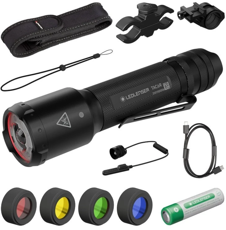 LED Lenser Carruzzo Rinkinys mysliwski Ledlenser TAC6R Juodas Case