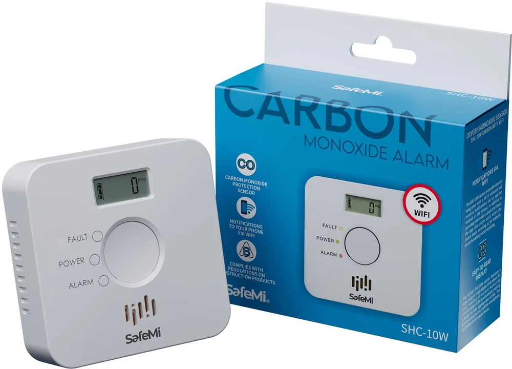 Carruzzo SAFEMI Czujnik dymu – WiFi – Garantija 3 metai SHC-10W