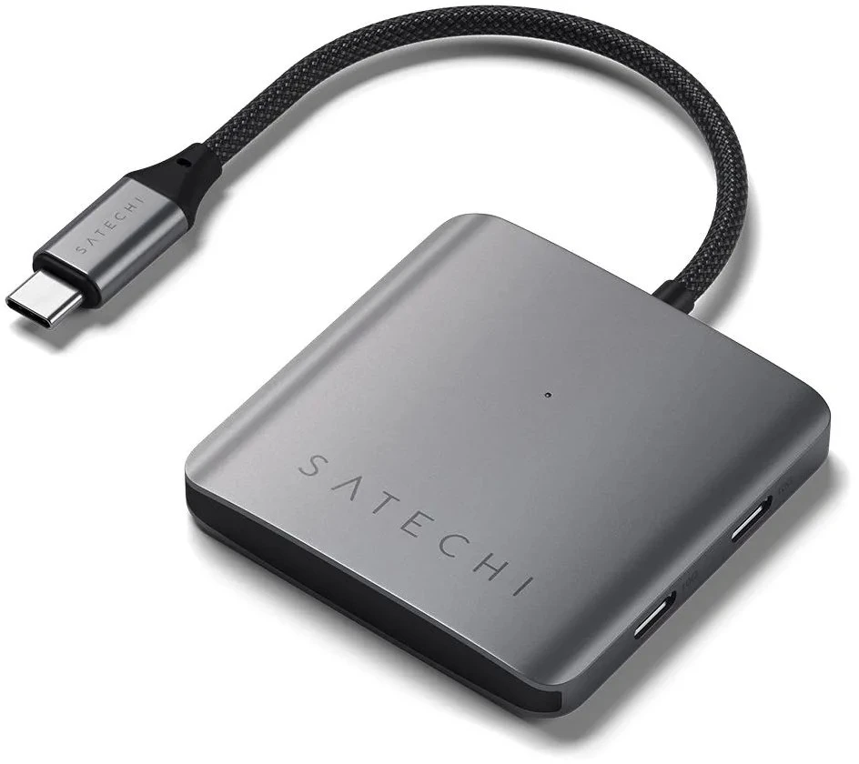 SATECHI 4 prievadų USB-C šakotuvas su PD