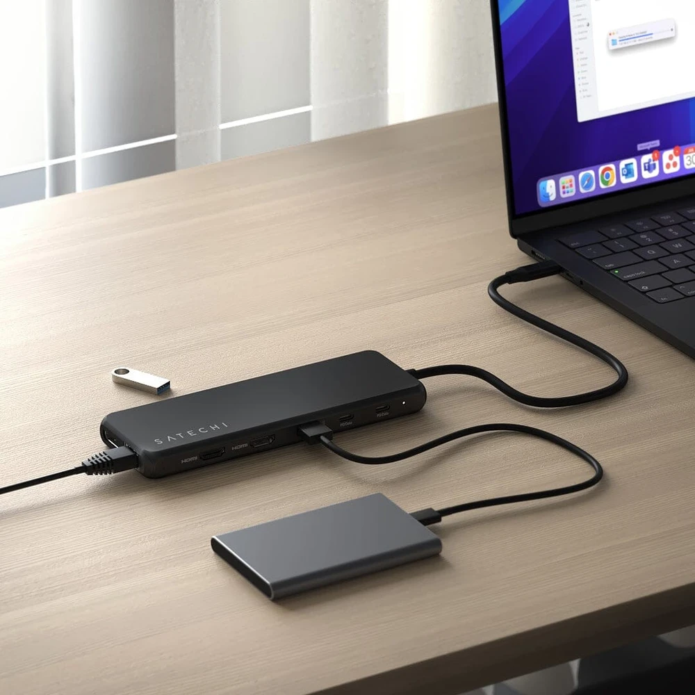 SATECHI 13-in-1 USB-C Triple Ekranas Multiport Adapteris