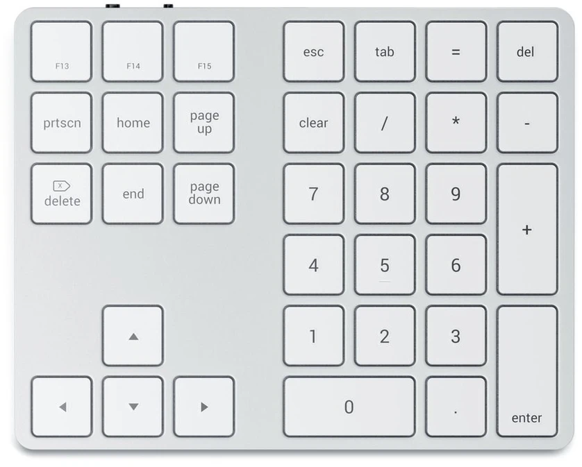 SATECHI Aluminum Extended klaviatūra Sidabrinis