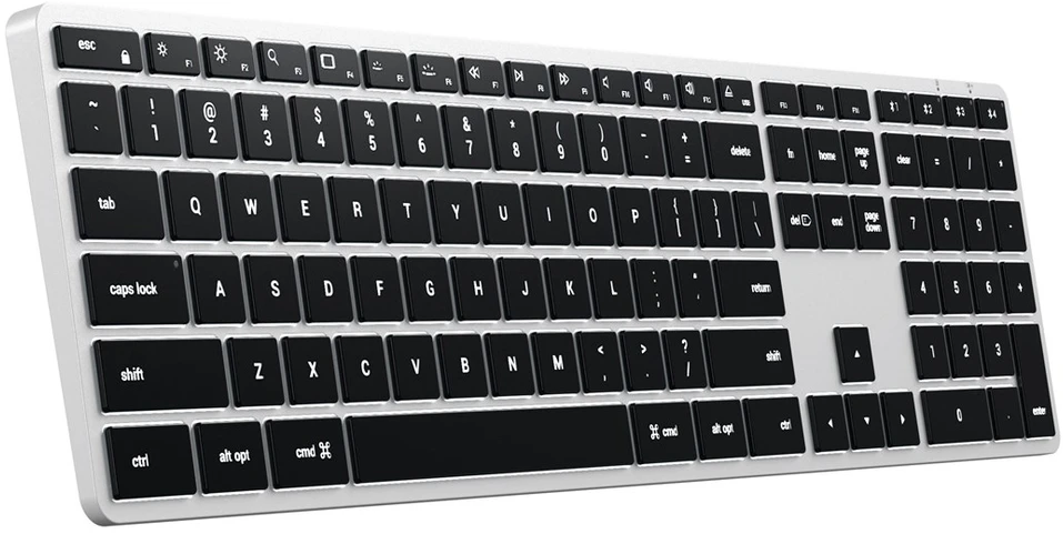 Carruzzo Belaidė klaviatūra QWERTY Satechi Slim X3 ST-BTSX3S sidabrinis