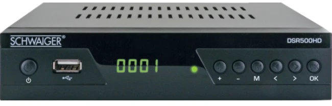Carruzzo Schwaiger DSR500HD TV priedėlis Kabelis „Full HD“ Juoda