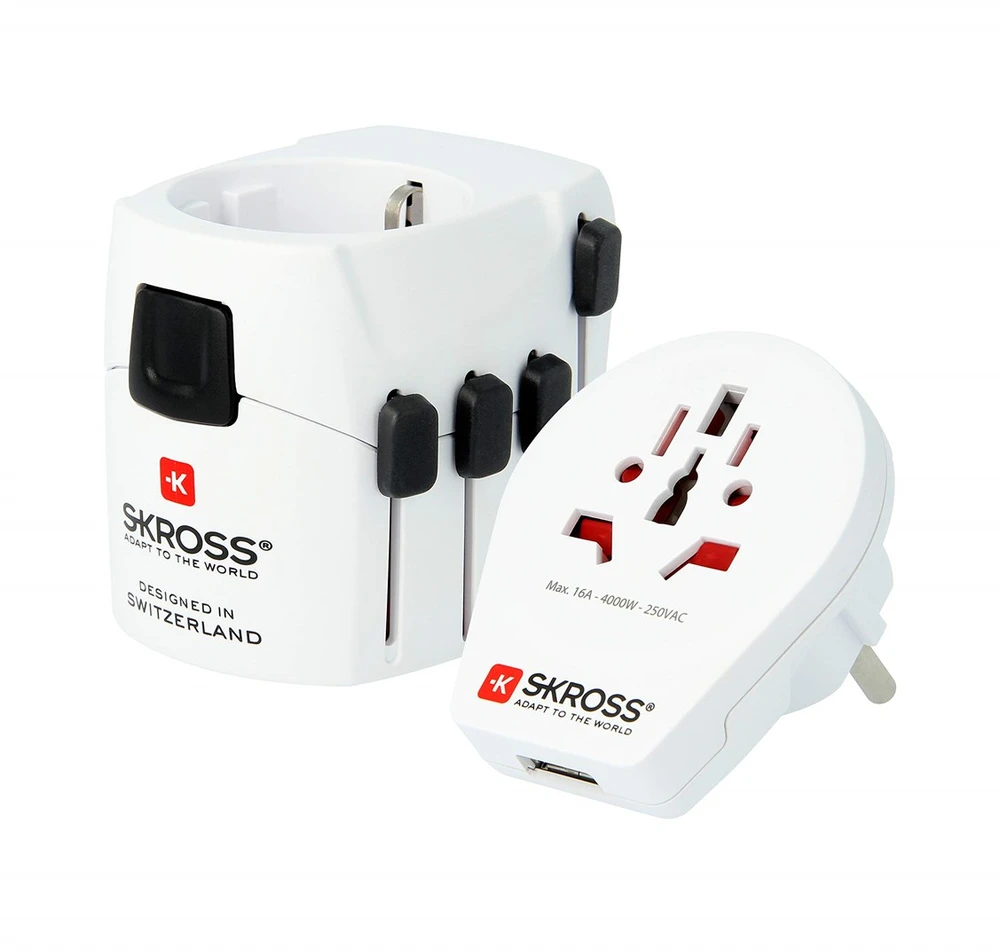 Skross PRO pasaulis ir USB (7A)