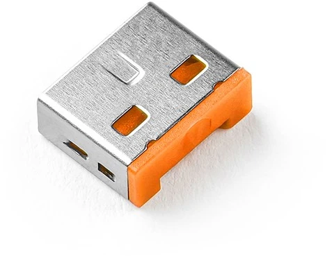 Carruzzo Smartkeeper UL03PKOR jungčių blokatorius Prievadų blokatorius + raktas USB A tipo Oranžinė 6 vnt