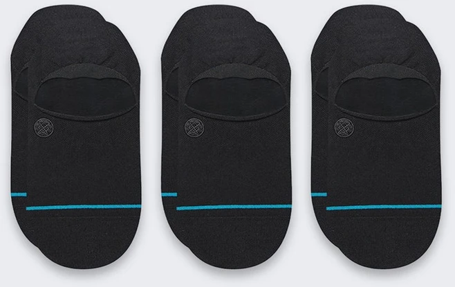 Carruzzo Stance Icon No Show 3 Pack Sportinės kojinaitės Juoda 3 por.