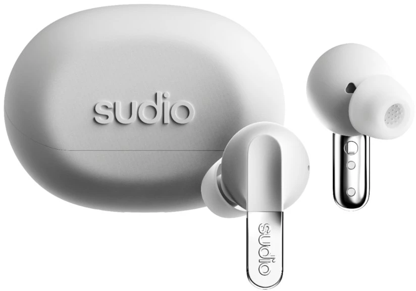 Ausinės Sudio Earbuds | N3 Pro | Bluetooth | į ausis įkišamos | Mikrofonas | Chrome Baltas | Noise canceling | Belaidės