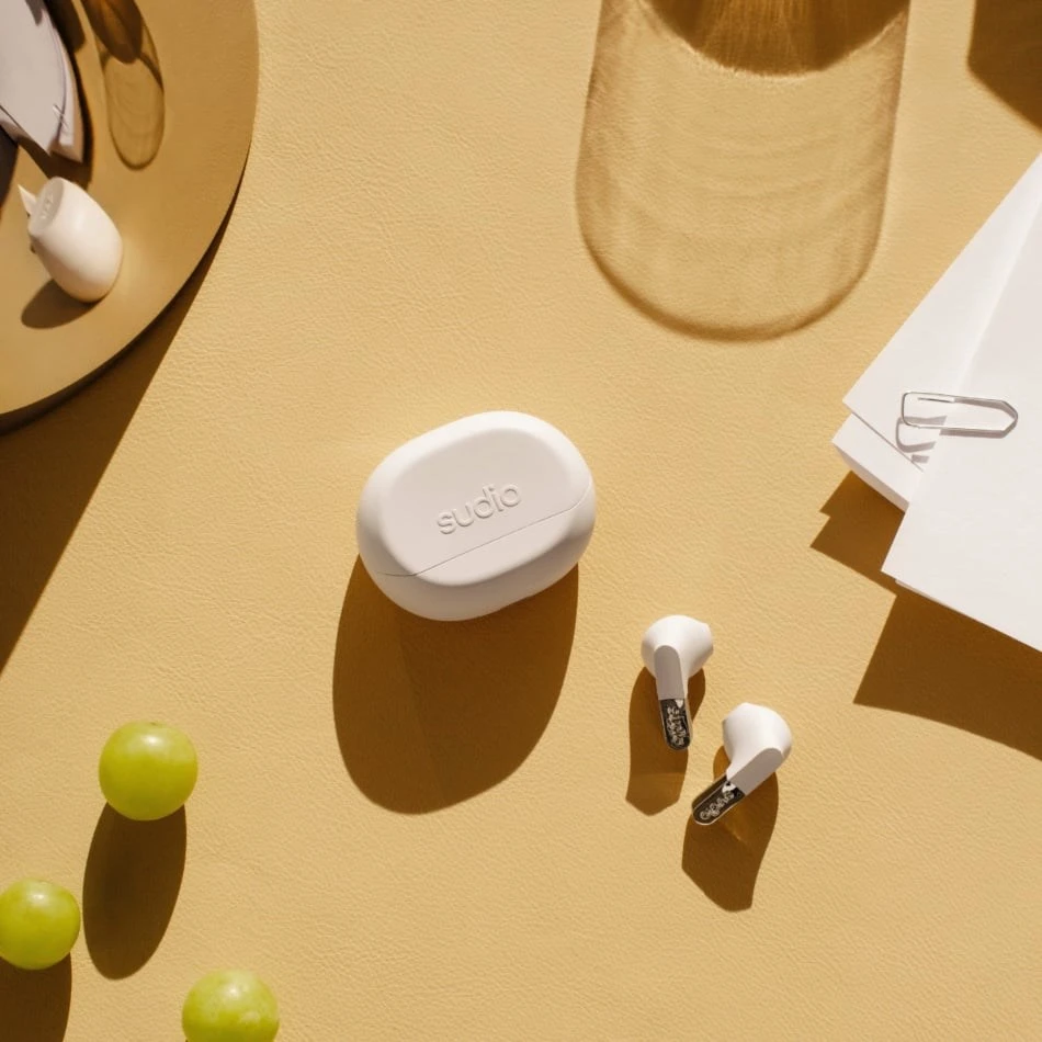 Ausinės Sudio Earbuds | N3 | Bluetooth | On-ear | Mikrofonas | Milky Baltas