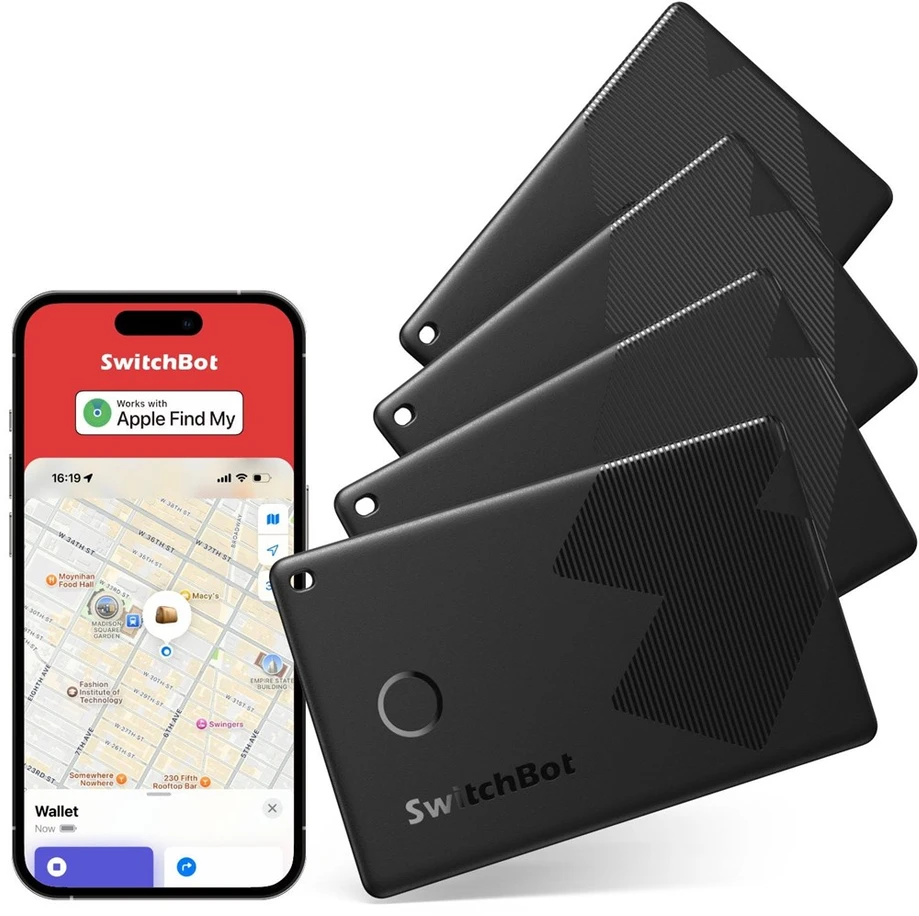 Carruzzo SwitchBot W2500032 išmanioji kortelė Juoda