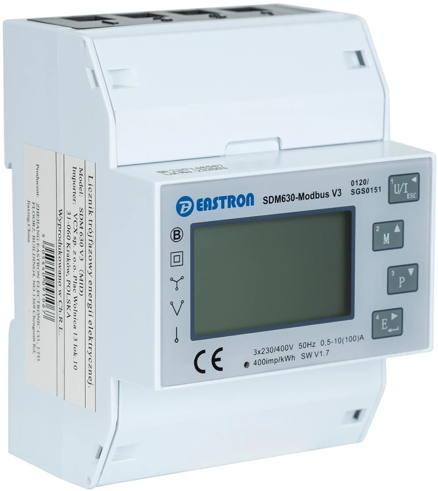 „Carruzzo“ trifazis energijos skaitiklis VCX SDM 630 MODBUS V3