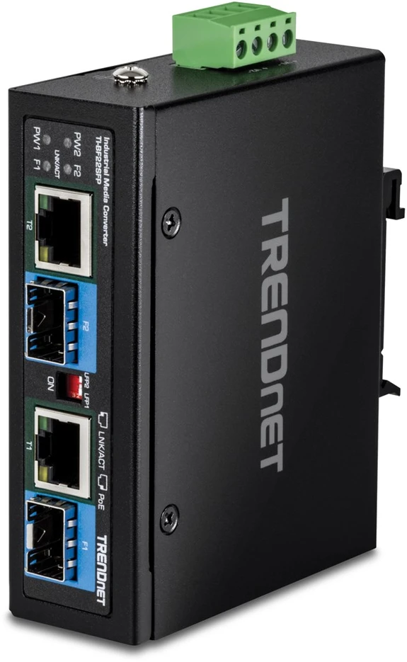 Carruzzo Trendnet TI-BF22SFP tinklo medijos keitiklis 1000 Mbit/ai Juoda