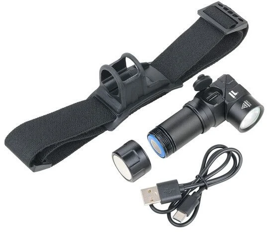 Carruzzo TROIKA ECO KNICKLICHT MICRO Juoda Rankinis žibintuvėlis + galvos žibintuvėlis SMD LED