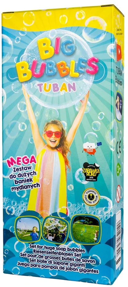 Tuban Didysis burbulų rinkinys – Muilo burbulų skysčio koncentratas + 4 priedai ( TU3439 )