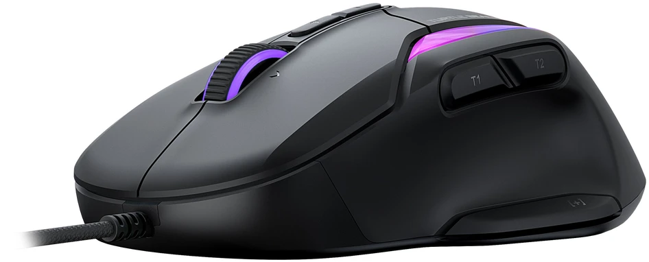 Turtle Beach Kone II Laidinė ergonominė RGB žaidimų pelė | Juoda