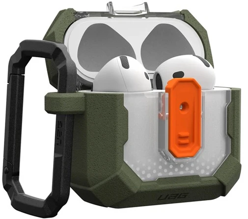 Dėklas Urban Armor Gear UAG Plazma, alyvuogių pilkumo – Airpods 4