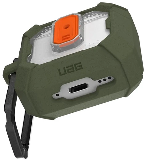 Dėklas Urban Armor Gear UAG Plazma, alyvuogių pilkumo – Airpods 4