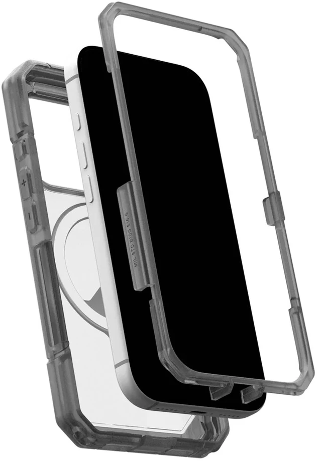 Urban Armor Gear UAG Trooper MagSafe dėklas, skirtas iPhone 17 Pro – skaidrus, juodas