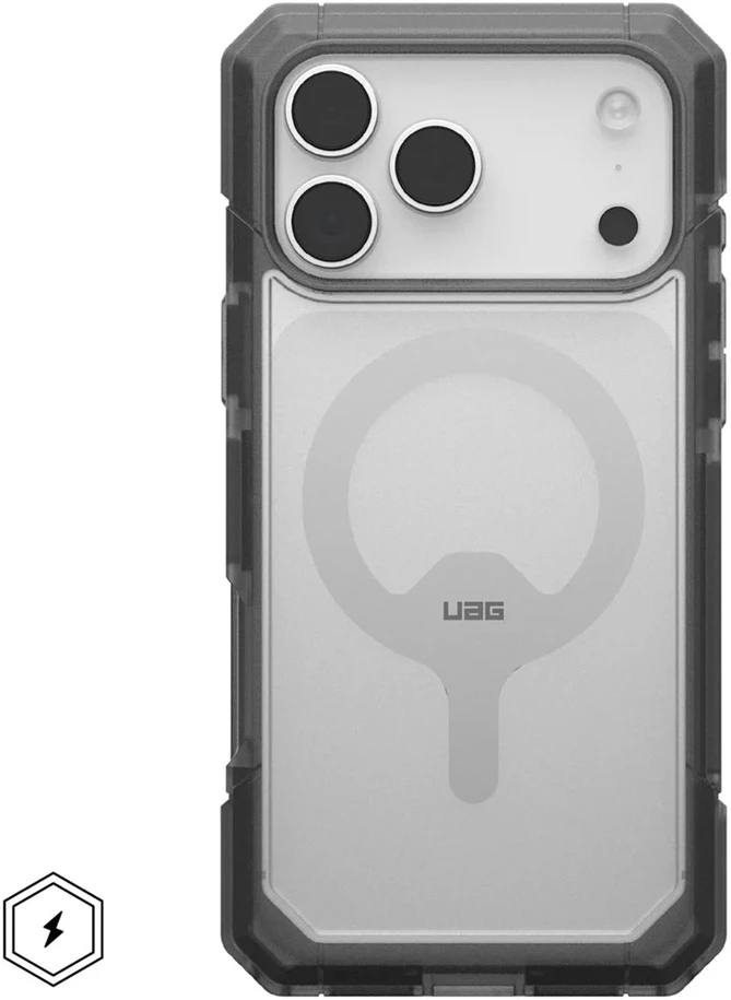 Dėklas Urban Armor Gear UAG Trooper MagSafe Case for iPhone 17 Pro Max - Clear Juodas