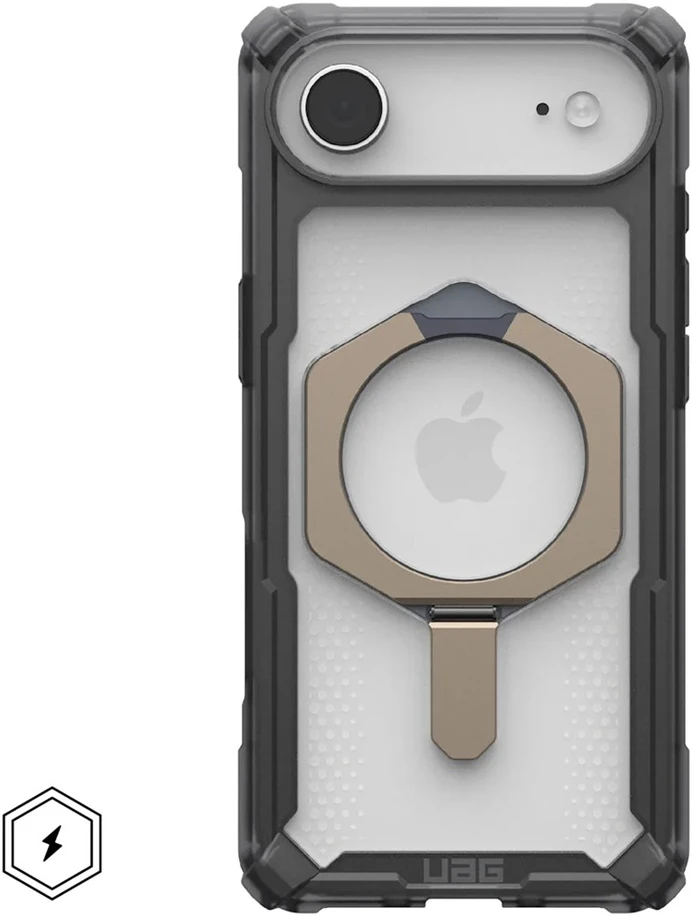 UAG Urban Armor Gear dėklas PLASMA XTE, suderinamas su „MagSafe“, skirtas IPHONE 17, pelenų / titano spalvos