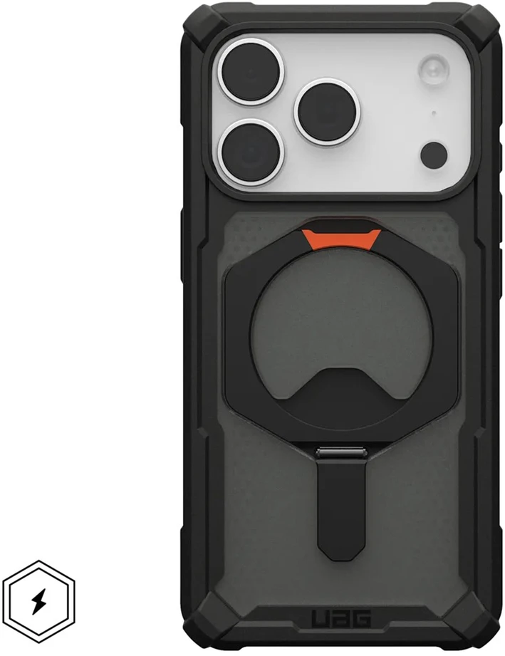 Dėklas Urban Armor Gear UAG Plasma XTE MagSafe Case for iPhone 17 Pro - Juodas and Oranžinis