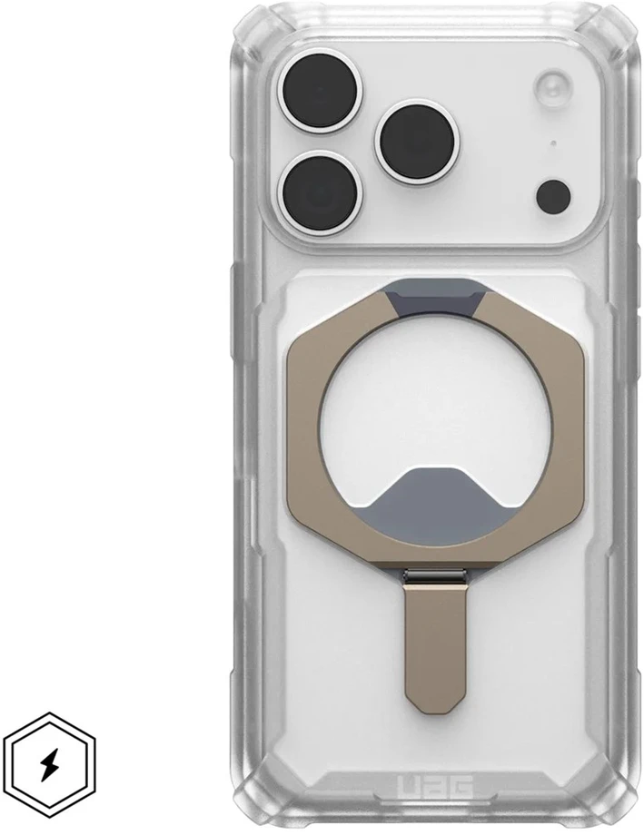 Carruzzo Urban Armor Gear dėklas UAG Plasma XTE Magsafe, skaidrus/titano spalvos - iPhone 17 Pro