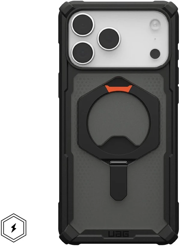 Dėklas Urban Armor Gear UAG Plasma XTE Magsafe,Juodas/Pop Oranžinis - iPhone 17 Pro Max