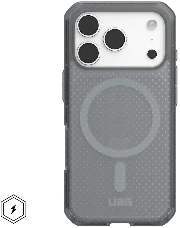 Urban Armor Gear UAG „Dot MagSafe“ dėklas, skirtas „iPhone 17 Pro“ – pilkas