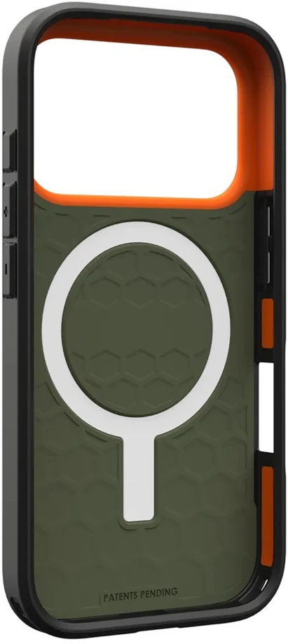 Urban Armor Gear Dėklas UAG Civilian Magsafe,Olive/Oranžinis - iPhone 17 Pro