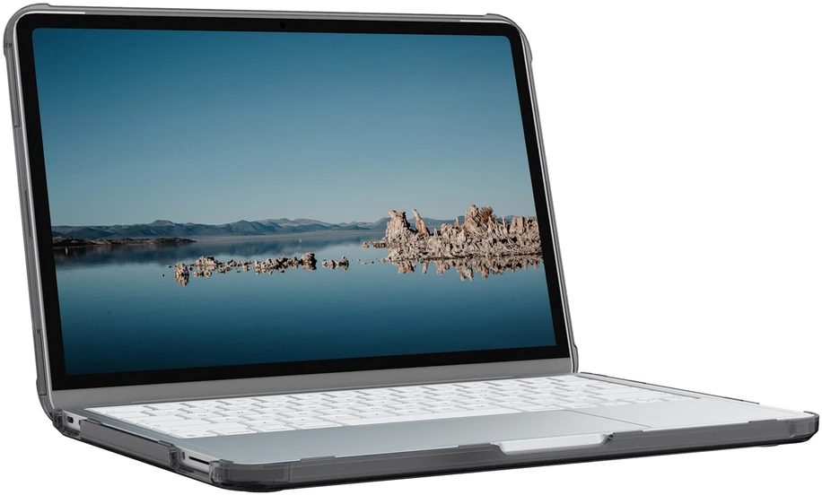 Dėklas Carruzzo UAG Plyo etui ochronne do MacBook Neo (A18 Pro 2026) ice