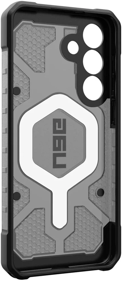 Dėklas Carruzzo Urban Armor Gear UAG Pathfinder skaidrus, pelenų/juodas - Samsung Galaxy S25 FE