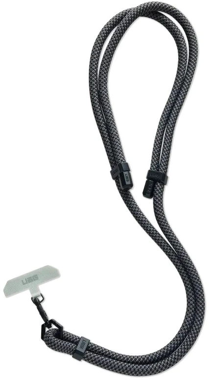 Dėklas Urban Armor Gear UAG Crossbody Lanyard Civilinis telefono dirželis - pilkos ir juodos spalvos