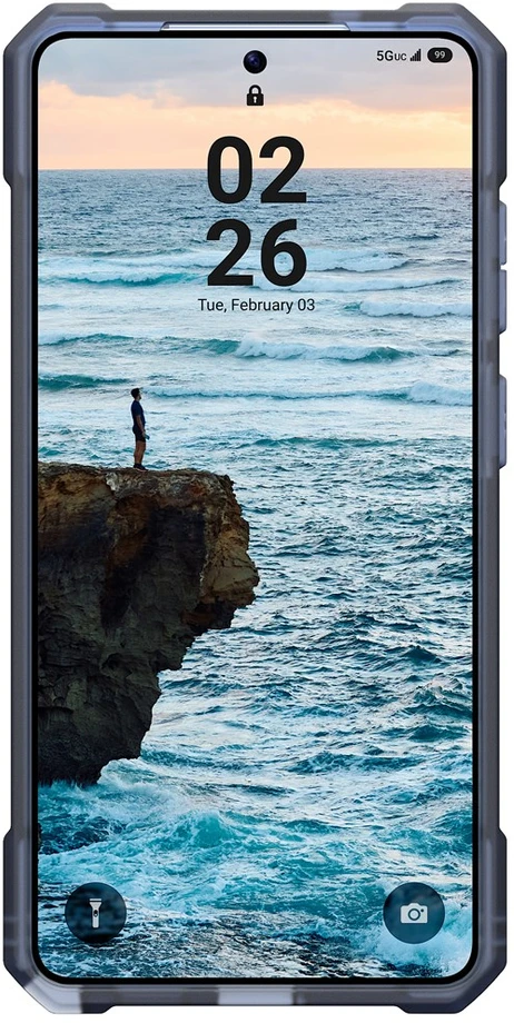 Dėklas Carruzzo Urban Armor Gear UAG Essential Armor, Cloud Mėlyna - Samsung Galaxy S26 Ultra