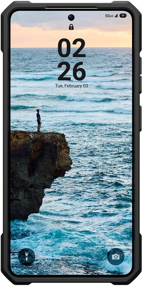 Dėklas Carruzzo Urban Armor Gear UAG Essential Armor, Juodas - Samsung Galaxy S26 Ultra