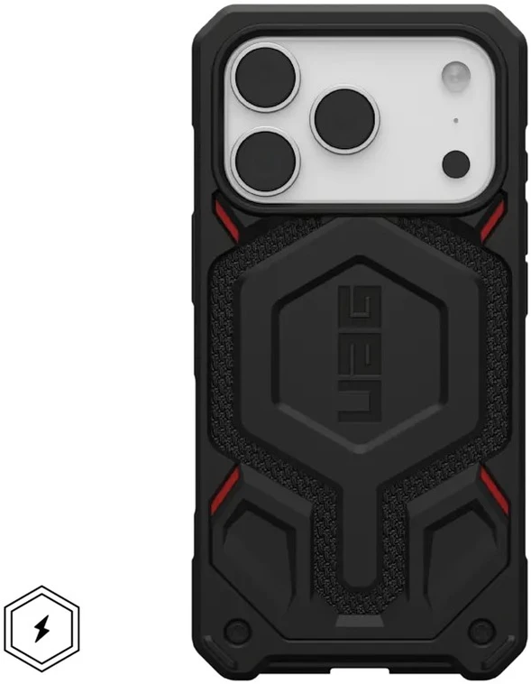 Urban Armor Gear UAG „Monarch Pro MagSafe“ dėklas, skirtas „iPhone 17 Pro“ – čia