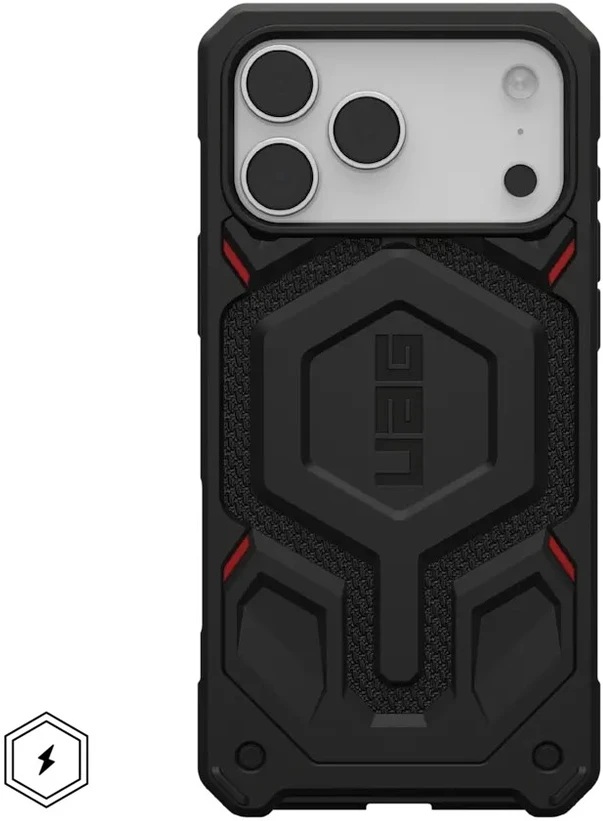 Dėklas Urban Armor Gear UAG Monarch Pro,Kevlar Juodas - iPhone 17 Pro Max