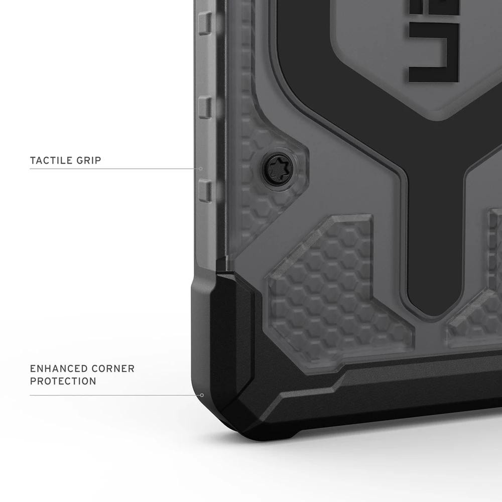 Dėklas Urban Armor Gear UAG Pathfinder skaidrus, pelenų/juodas - Samsung Galaxy S26