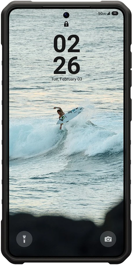 Dėklas Carruzzo Urban Armor Gear UAG Pathfinder, Juodas - Samsung Galaxy S26 Ultra