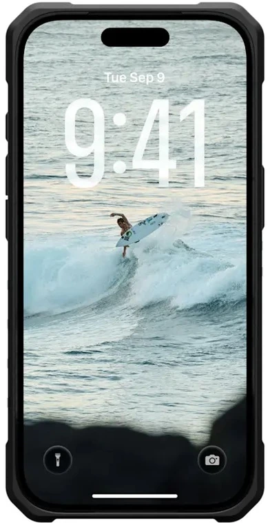 Urban Armor Gear Dėklas UAG Pathfinder Clear Magsafe,Ash/Juodas - iPhone 17 Pro