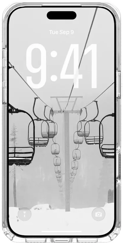 Dėklas „Urban Armor Gear“ UAG „Plyo Magsafe“, „Ice“/„Sidabrinis“ – „iPhone 17 Pro Max“