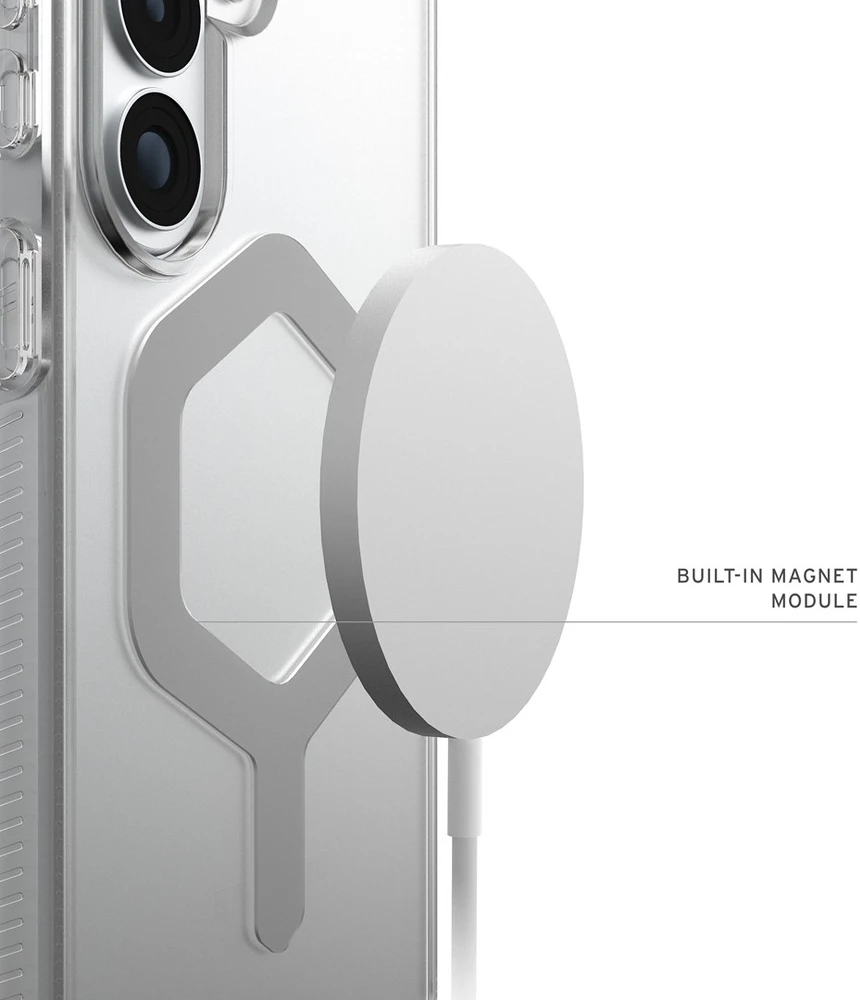 Dėklas Carruzzo Urban Armor Gear UAG Plyo, Ice/Sidabrinis – Samsung Galaxy S26+