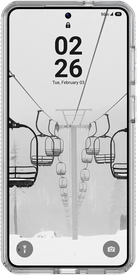 Dėklas Urban Armor Gear UAG Plyo, Ice/Sidabrinis – Samsung Galaxy S26+