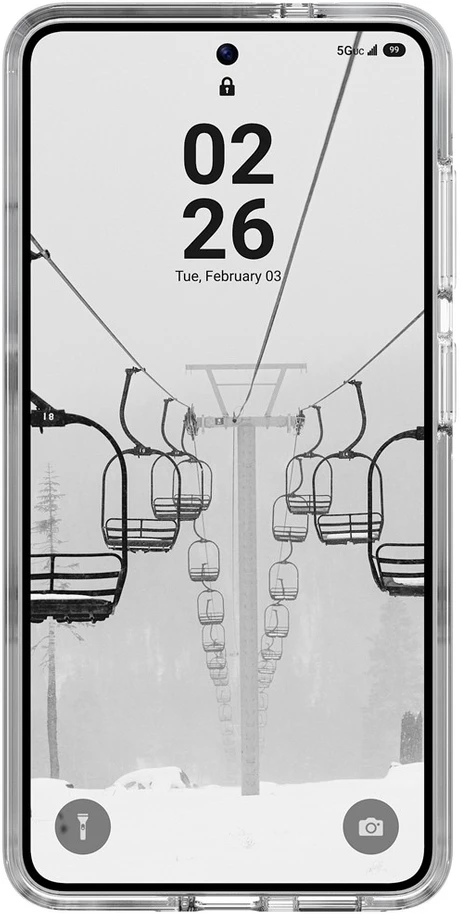 Carruzzo Urban Armor Gear Scout mobiliojo telefono dėklas 16 cm (6.3″) Permatomas, Balta