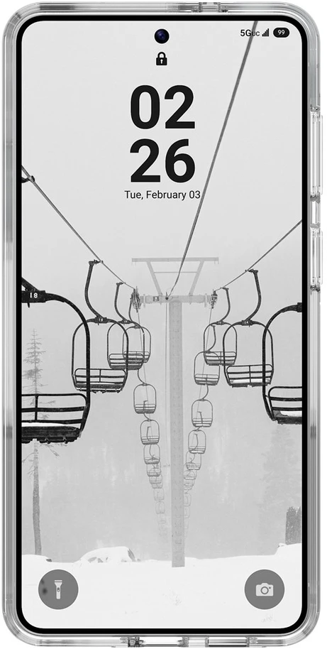 Carruzzo Urban Armor Gear Scout mobiliojo telefono dėklas 17 cm (6.7″) Permatomas, Balta