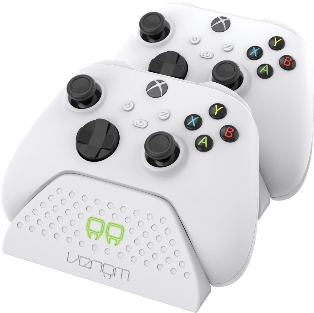 VENOM Doko stotelė do padów XBOX One/XBOX Series balta + 2x akumulator